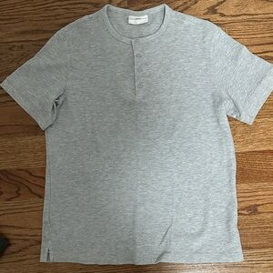 Men's Gray Henley Shirt